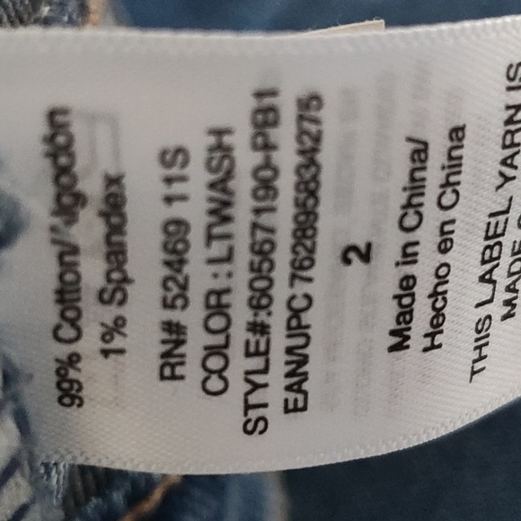 New Scoop Pleated Denim Size 2 - Picture 11 of 12